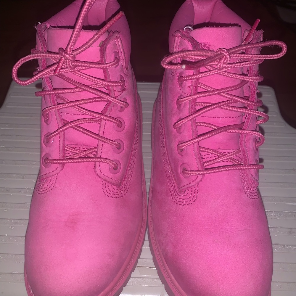 🔥🔥🔥🔥 Pink Girl Timberlands🔥🔥🔥🔥